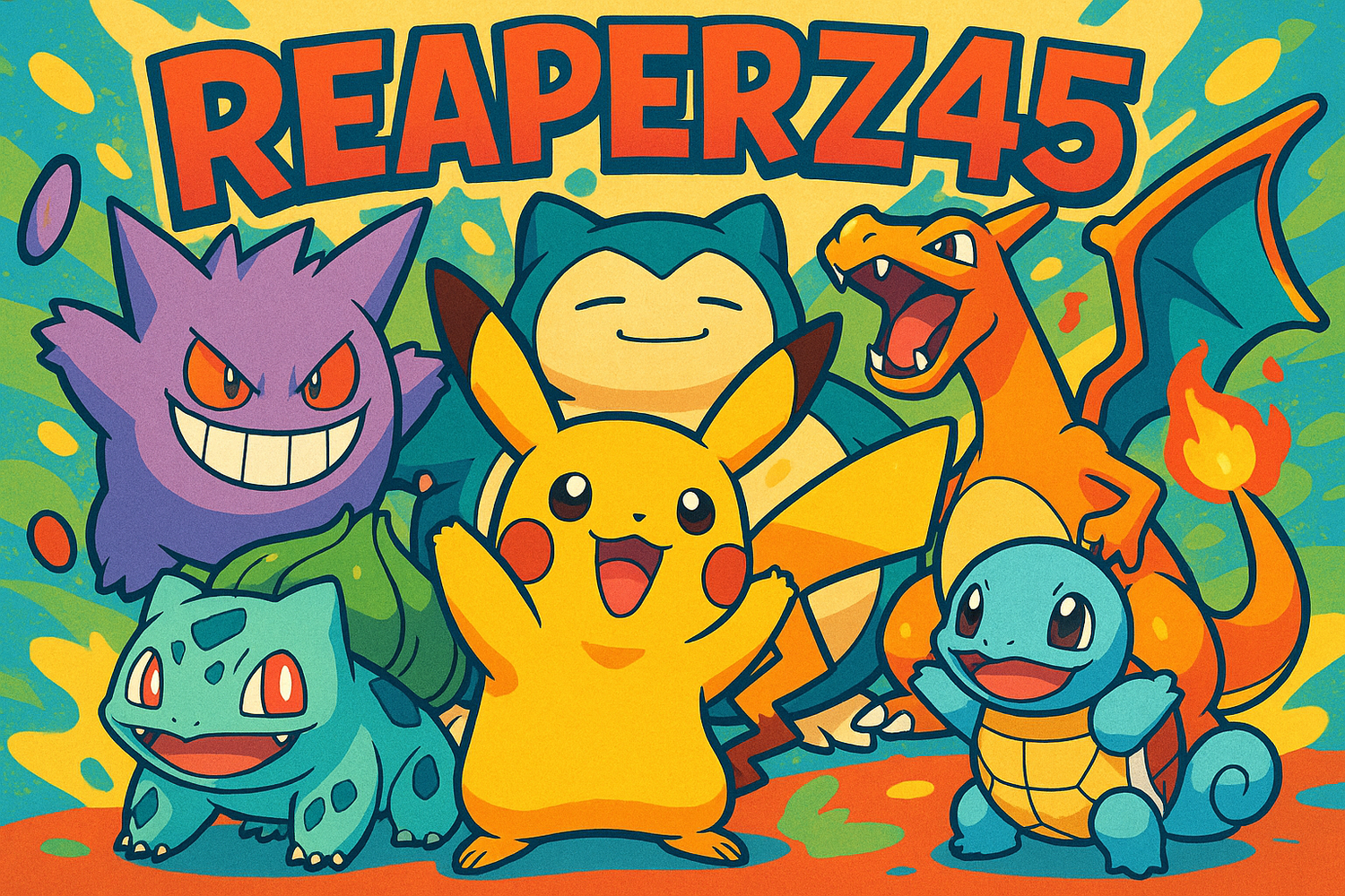Reaperz45 on top that is pokemon themed